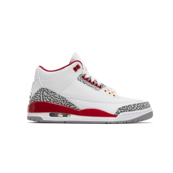 Jordan 3 Cardinal Red Unisex Sneakers