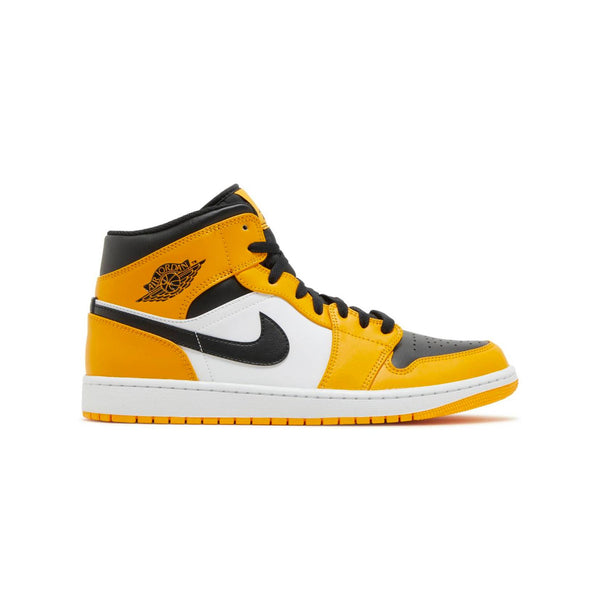 Jordan 1 Mid Taxi Reverse Yellow Toe Unisex Sneakers