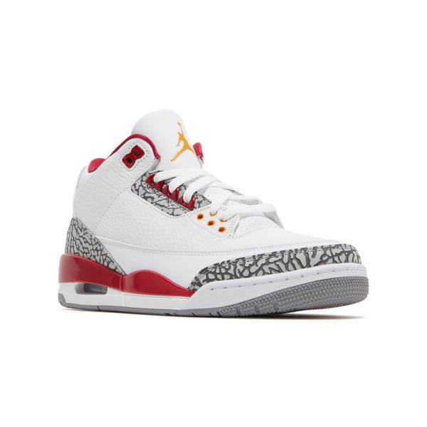 Jordan 3 Cardinal Red Unisex Sneakers
