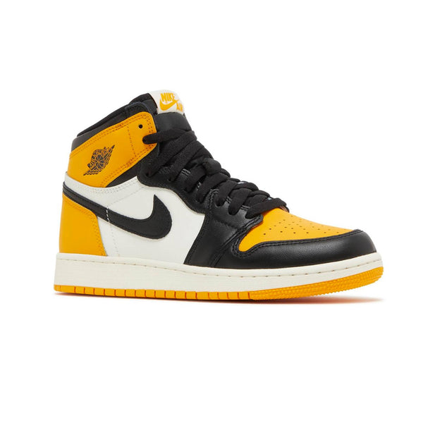 Jordan 1 High Reverse Yellow Toe Taxi Unisex Sneakers