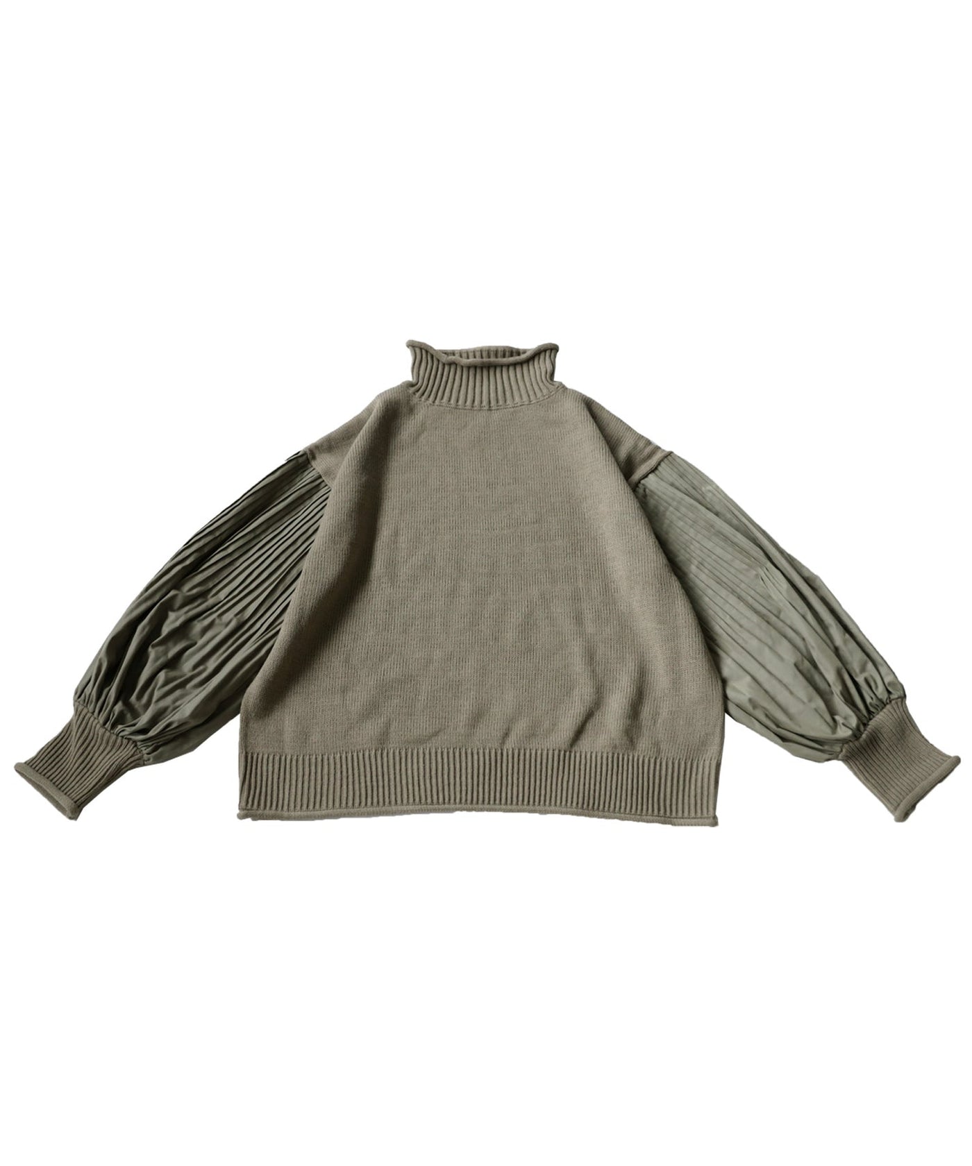 Antiqua Sleeve Pleated High Neck Knit Ladies – HYPEZEUS
