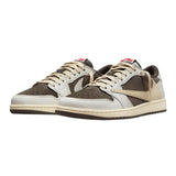 EXCLUSIVE Travis Scott x Air Jordan 1 Low Reverse Mocha Unisex Shoes