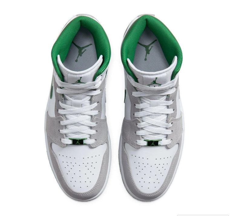 Air Jordan 1 Mid SE Grey Pine Green GS