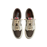 EXCLUSIVE Travis Scott x Air Jordan 1 Low Reverse Mocha Unisex Shoes