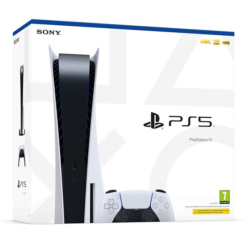 Play Station 5 PS5 Blu-Ray Edition Console (White)