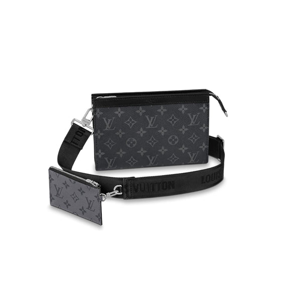 Louis Vuitton Gaston Wearable Wallet Monogram Eclipse Reverse Black in  Coated Canvas/Leather - US