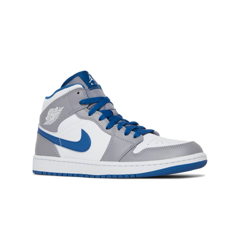 Air Jordan 1 Mid Cement True Blue