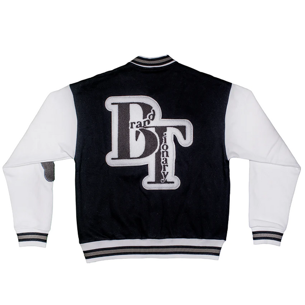 Brandtionary Black Varsity Jacket