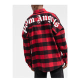 Palm Angels Curved Logo Checked Shirt