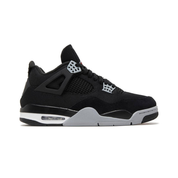 Air Jordan 4 Retro Black Canvas (2022) Unisex Shoes