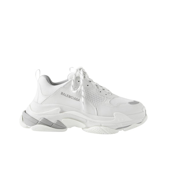 BALENCIAGA Triple S Mesh and Faux Leather Sneakers (Men's)