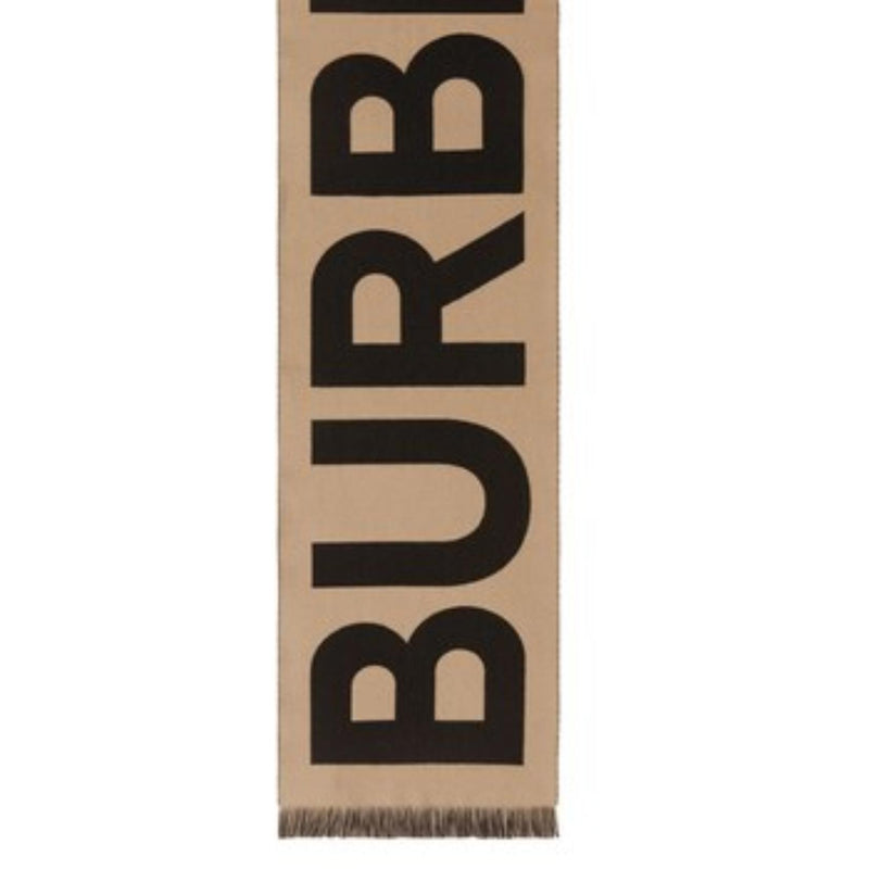 Burberry MU Logo Wool Knit Scarf