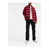 Palm Angels Curved Logo Checked Shirt