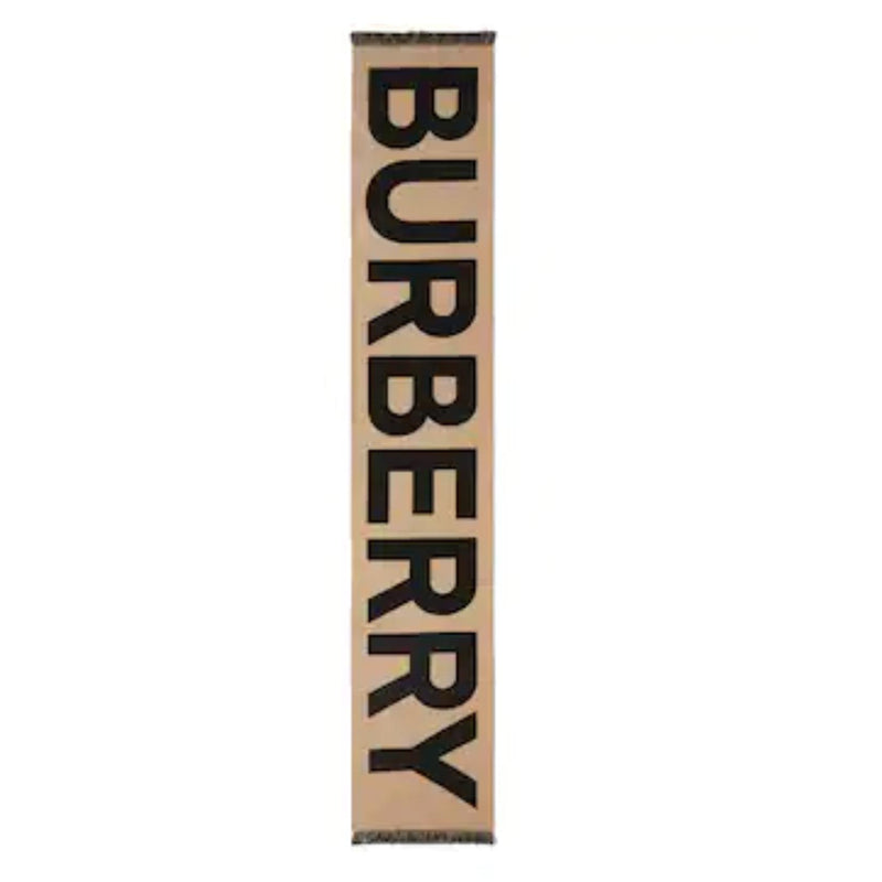 Burberry MU Logo Wool Knit Scarf