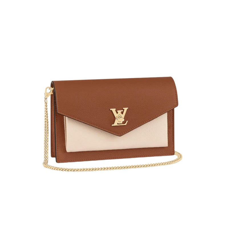 Louis Vuitton Mylockme Chain Pochette Black Calf